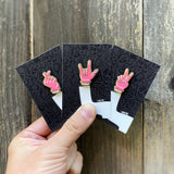 Glove-ly Greetings - Breast Cancer Awareness | CHARITY PIN