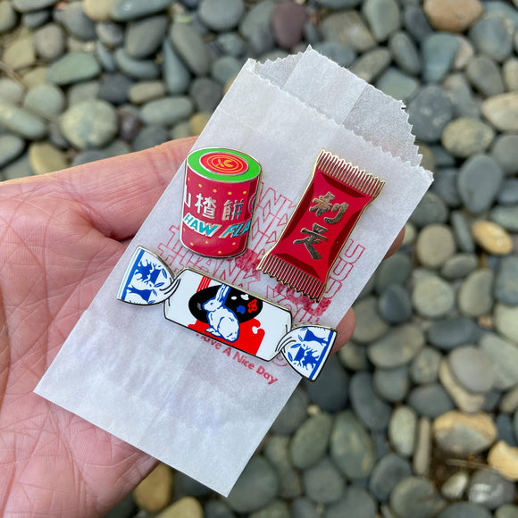 Chinese Candy Enamel Pin Set