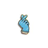 Glove-ly Greetings - Finger Heart Enamel Pin
