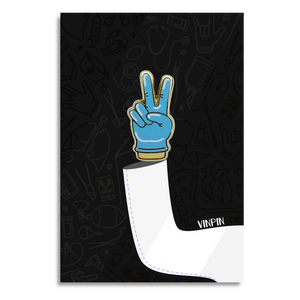 Glove-ly Greetings - Victory | Peace Sign Enamel Pin
